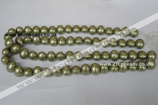 CSB144 15.5 inches 12*15mm – 13*16mm oval shell pearl beads