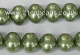 CSB145 15.5 inches 12*15mm – 13*16mm oval shell pearl beads