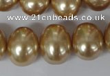 CSB165 15.5 inches 15*18mm – 16*19mm oval shell pearl beads