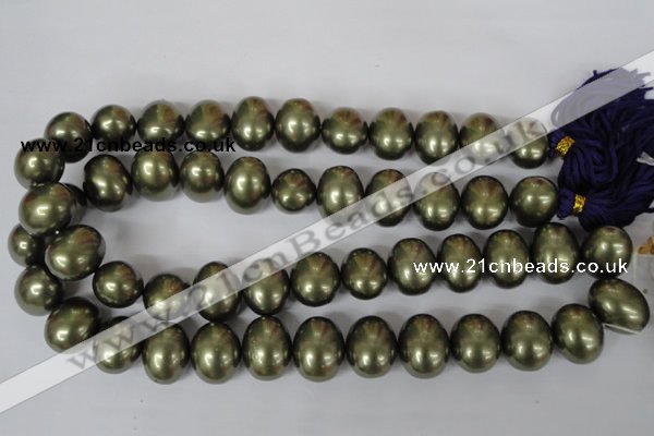 CSB167 15.5 inches 15*18mm – 16*19mm oval shell pearl beads