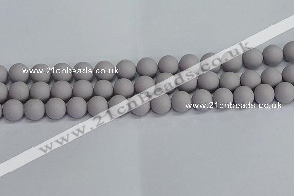 CSB1683 15.5 inches 10mm round matte shell pearl beads wholesale