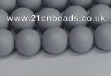 CSB1692 15.5 inches 8mm round matte shell pearl beads wholesale