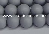 CSB1693 15.5 inches 10mm round matte shell pearl beads wholesale