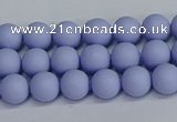 CSB1700 15.5 inches 4mm round matte shell pearl beads wholesale