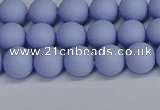 CSB1701 15.5 inches 6mm round matte shell pearl beads wholesale