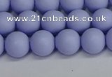 CSB1702 15.5 inches 8mm round matte shell pearl beads wholesale