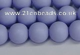 CSB1703 15.5 inches 10mm round matte shell pearl beads wholesale