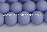 CSB1704 15.5 inches 12mm round matte shell pearl beads wholesale