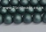 CSB1722 15.5 inches 8mm round matte shell pearl beads wholesale