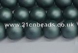 CSB1723 15.5 inches 10mm round matte shell pearl beads wholesale