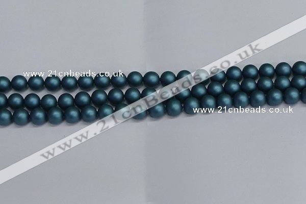 CSB1731 15.5 inches 6mm round matte shell pearl beads wholesale