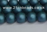 CSB1732 15.5 inches 8mm round matte shell pearl beads wholesale