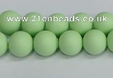 CSB1742 15.5 inches 8mm round matte shell pearl beads wholesale