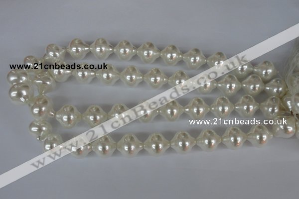 CSB175 15.5 inches 16*17mm lantern shape shell pearl beads