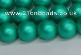 CSB1753 15.5 inches 10mm round matte shell pearl beads wholesale