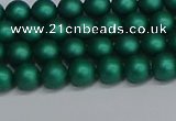 CSB1760 15.5 inches 4mm round matte shell pearl beads wholesale