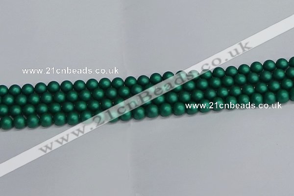 CSB1761 15.5 inches 6mm round matte shell pearl beads wholesale