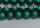 CSB1762 15.5 inches 8mm round matte shell pearl beads wholesale