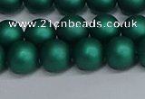 CSB1763 15.5 inches 10mm round matte shell pearl beads wholesale