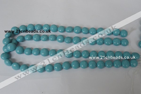 CSB183 15.5 inches 12mm flat round shell pearl beads wholesale