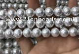 CSB2113 15.5 inches 14mm ball shell pearl beads wholesale