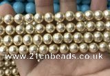 CSB2116 15.5 inches 8mm ball shell pearl beads wholesale