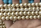 CSB2117 15.5 inches 10mm ball shell pearl beads wholesale