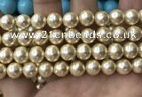 CSB2119 15.5 inches 14mm ball shell pearl beads wholesale