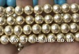 CSB2120 15.5 inches 16mm ball shell pearl beads wholesale