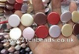 CSB2146 15.5 inches 20mm coin mixed shell pearl beads wholesale