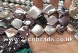 CSB2166 15.5 inches 16*16mm - 18*20mm baroque mixed shell pearl beads