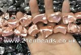 CSB2173 15.5 inches 16*16mm - 20*22mm baroque shell pearl beads