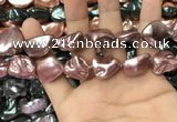 CSB2174 15.5 inches 16*16mm - 20*22mm baroque shell pearl beads