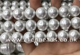 CSB2186 15.5 inches 20mm ball shell pearl beads wholesale