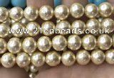 CSB2188 15.5 inches 18mm ball shell pearl beads wholesale