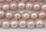 CSB2230 15.5 inches 4mm round wrinkled shell pearl beads wholesale