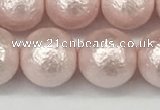 CSB2234 15.5 inches 12mm round wrinkled shell pearl beads wholesale