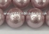 CSB2246 15.5 inches 16mm round wrinkled shell pearl beads wholesale