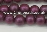 CSB2251 15.5 inches 6mm round wrinkled shell pearl beads wholesale