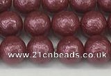 CSB2261 15.5 inches 6mm round wrinkled shell pearl beads wholesale