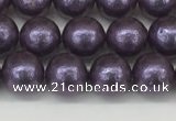 CSB2270 15.5 inches 4mm round wrinkled shell pearl beads wholesale