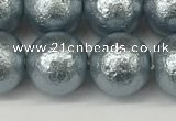 CSB2284 15.5 inches 12mm round wrinkled shell pearl beads wholesale