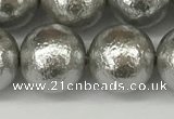 CSB2306 15.5 inches 16mm round wrinkled shell pearl beads wholesale