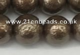 CSB2314 15.5 inches 12mm round wrinkled shell pearl beads wholesale