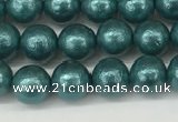 CSB2330 15.5 inches 4mm round wrinkled shell pearl beads wholesale