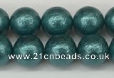 CSB2332 15.5 inches 8mm round wrinkled shell pearl beads wholesale