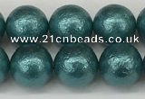 CSB2333 15.5 inches 10mm round wrinkled shell pearl beads wholesale