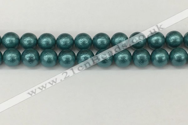 CSB2336 15.5 inches 16mm round wrinkled shell pearl beads wholesale