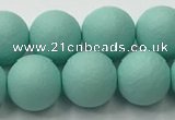 CSB2553 15.5 inches 10mm round matte wrinkled shell pearl beads