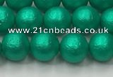 CSB2561 15.5 inches 6mm round matte wrinkled shell pearl beads